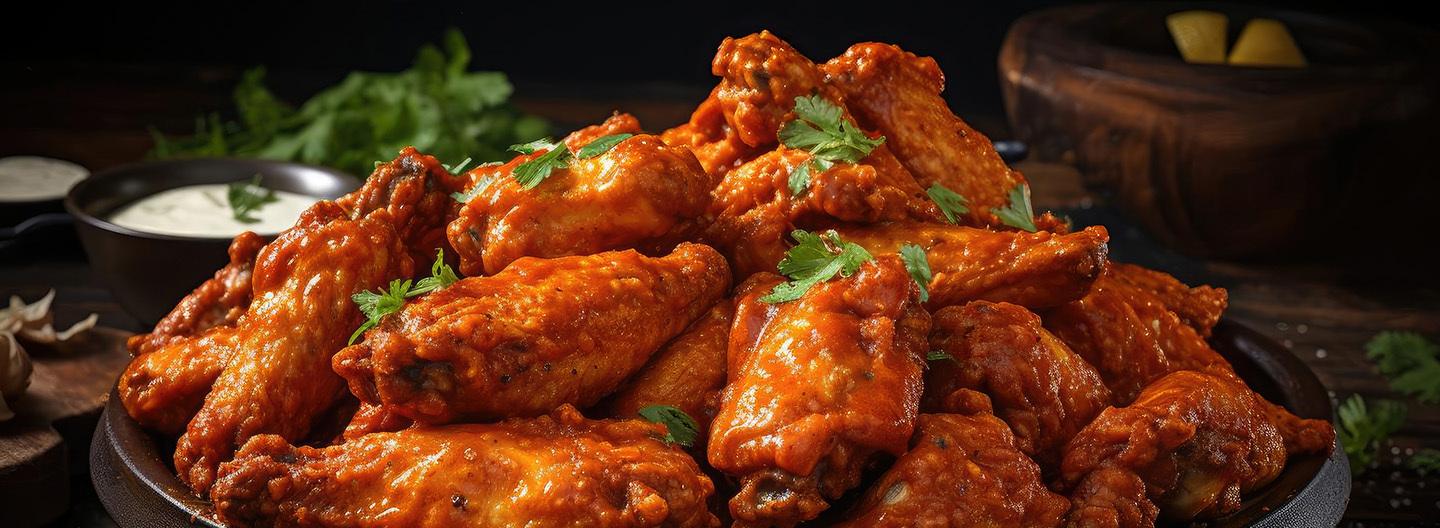 Golden Flame Hot Wings Hero Image